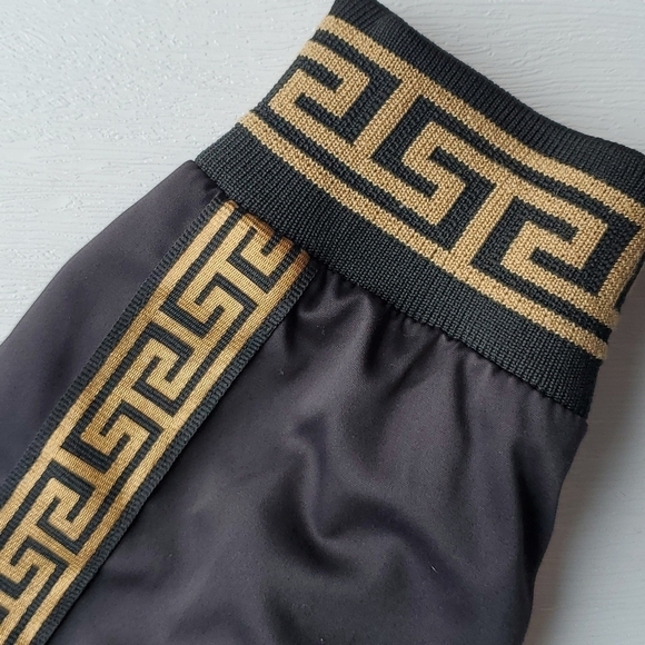 Moderno Black and Gold Italian Style Bomber Jacket M - Picture 5 of 6